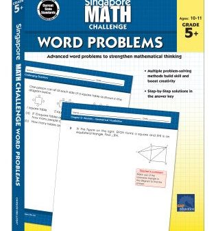 Singapore Math Challenge Word Problems Grade 5+ Supply