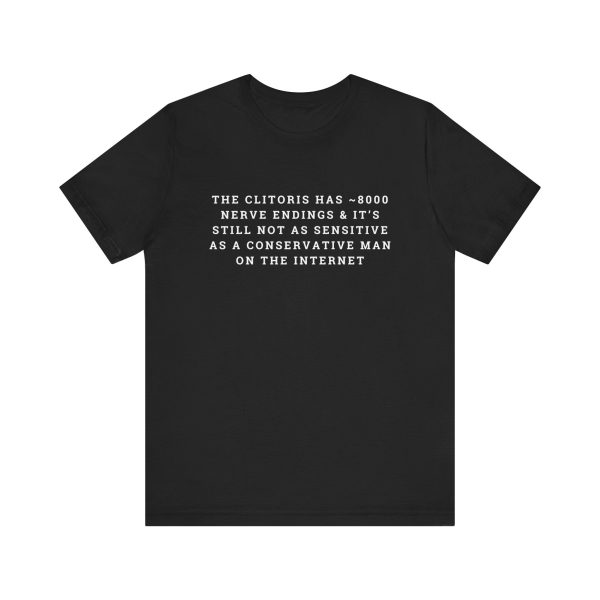 The Clitoris has ~8000 Nerve Endings Unisex Jersey Short Sleeve Tee For Sale