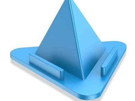 Universal Pyramid Shape Three-Sided Mobile Stand (Random Colors) (Pack of 5) Online now