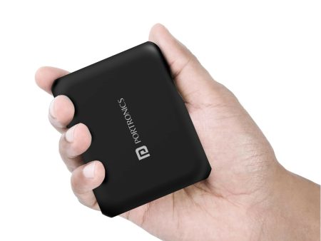 Portronics PowerPulse 30 with 10000mAh, 30W Fast Charge Power Bank (Black) Online Sale