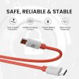 Portronics Konnect Dash Max 65W: Type-C to Type-C PD Fast Charging Cable (Red) Discount