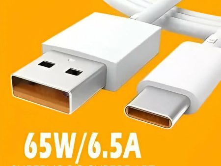 Type-C Cable USB 65W (1.01m, White) Online Sale