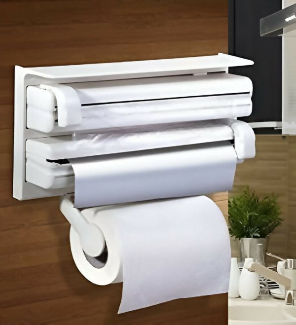 4-in-1 Tissue Paper Roll Holder with Spice Rack on Sale