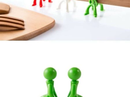 Creative Little Man Cutting Board Drying Rack - Durable Kitchen Organizer for Cutting Boards & Pan Lids Supply