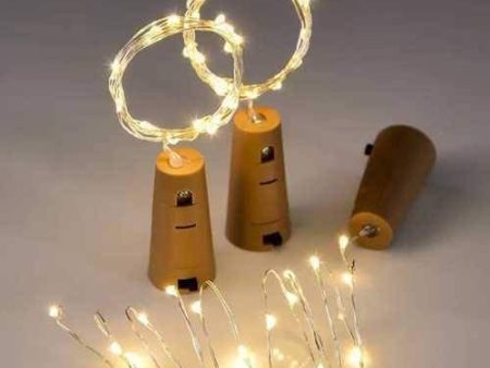 Wine Bottle Cork LED Lights Battery Operated (Set of 3) on Sale