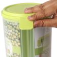 3-Section Airtight Kitchen Storage Container – Perfect for Grains, Cereals & Spices For Cheap