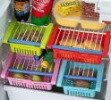 4 Pcs Fridge Storage Baskets Unbreakable Online now